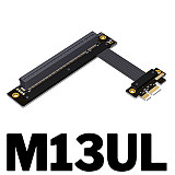 ADT-Link Graphics Card Extension Cable Non USB PCIe 4.0x16 rpm x1 A Card N-card Full Speed M13UF/M13UL/M13UR/K13VR