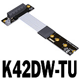 ADT-Link PCIe x4 Extension Adapter Cable Support NVMe SSD Interface PCIE 4.0x4 Full Speed K42DW K42DP K42DT-TU With Power Cord