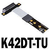 ADT-Link PCIe x4 Extension Adapter Cable Support NVMe SSD Interface PCIE 4.0x4 Full Speed K42DW K42DP K42DT-TU With Power Cord