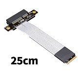 ADT-Link PCIe x4 Extension Adapter Cable Support NVMe SSD Interface PCIE 4.0x4 Full Speed K42DT with Power Cord