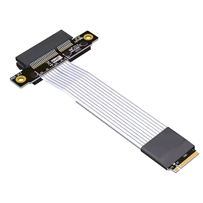ADT-Link PCIe x4 Extension Adapter Cable Support NVMe SSD Interface PCIE 4.0x4 Full Speed K42DT with Power Cord