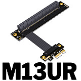 ADT-Link Graphics Card Extension Cable Non USB PCIe 4.0x16 rpm x1 A Card N-card Full Speed M13UF/M13UL/M13UR/K13VR
