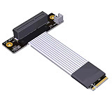 ADT-Link PCIe x4 Extension Adapter Cable Support NVMe SSD Interface PCIE 4.0x4 Full Speed K42DW K42DP K42DT-TU With Power Cord