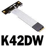 ADT-Link PCIe x4 Extension Adapter Cable Support NVMe SSD Interface PCIE 4.0x4 Full Speed K42DW K42DP K42DT-TU With Power Cord