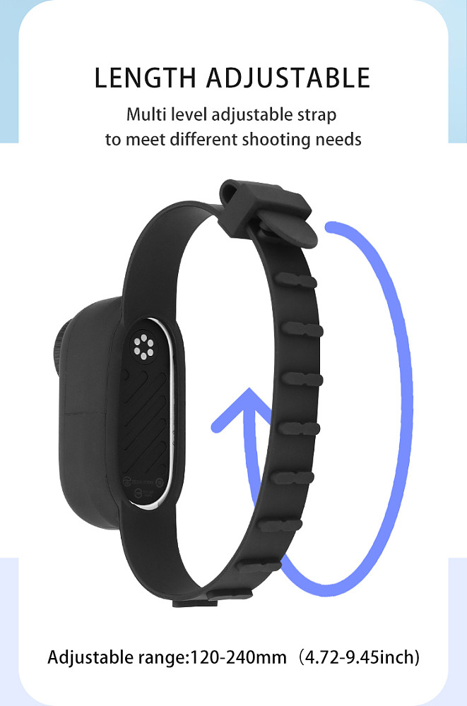 Silicone Wristband for Insta360 GO 3 Action Camera Adjustable Hand Strap with lens Protective Cover for Insta360 GO3 S Accessory