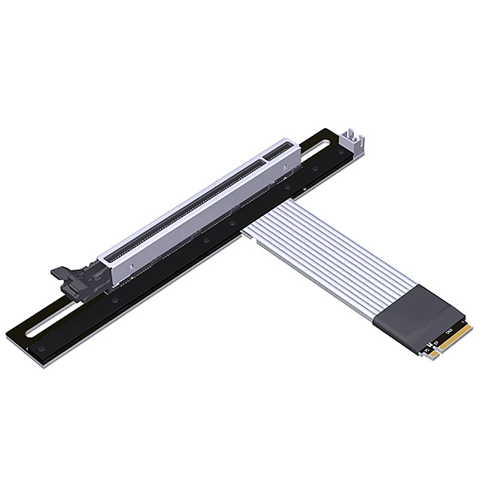 For M.2 NGFF NVMe Key M to PCI-E x16 STX Motherboard Graphics Card GPU Extension Cable PCIe 4.0 x4 with SATA Power Adapter Cable
