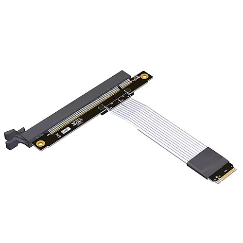 For M.2 NGFF NVMe Key M to PCI-E x16 STX Motherboard Graphics Card GPU Extension Cable PCIe 4.0 x4 with SATA Power Adapter Cable