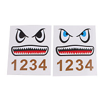 Shark Sticker Drone Body Paster Adhesive Skin Sticker Face Decals For DJI Neo/Mini 3 Pro/Royal Mavic PRO/Royal Mavic Air​ DIY Accessories Aircraft Frame Spare