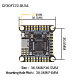 JHEMCU FPV F7 Tower F722 Flight Control 8-bit 60A Four in One 3-6S GF30F722-DUAL Flight Controller For Drone