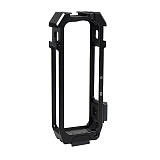 Aluminum Alloy X4 Camera Cage Expansion Protective Frame 1/4 Magnetic Foldable Adapter Cold Shoe for Insta 360 X4 Action Camera