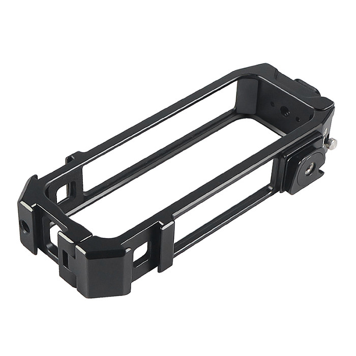 Aluminum Alloy X4 Camera Cage Expansion Protective Frame 1/4 Magnetic Foldable Adapter Cold Shoe for Insta 360 X4 Action Camera