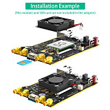 NGFF(M.2) 4G/5G Module to USB 3.0 Adapter with RJ45 Port Realtek RTL8125BG Controller