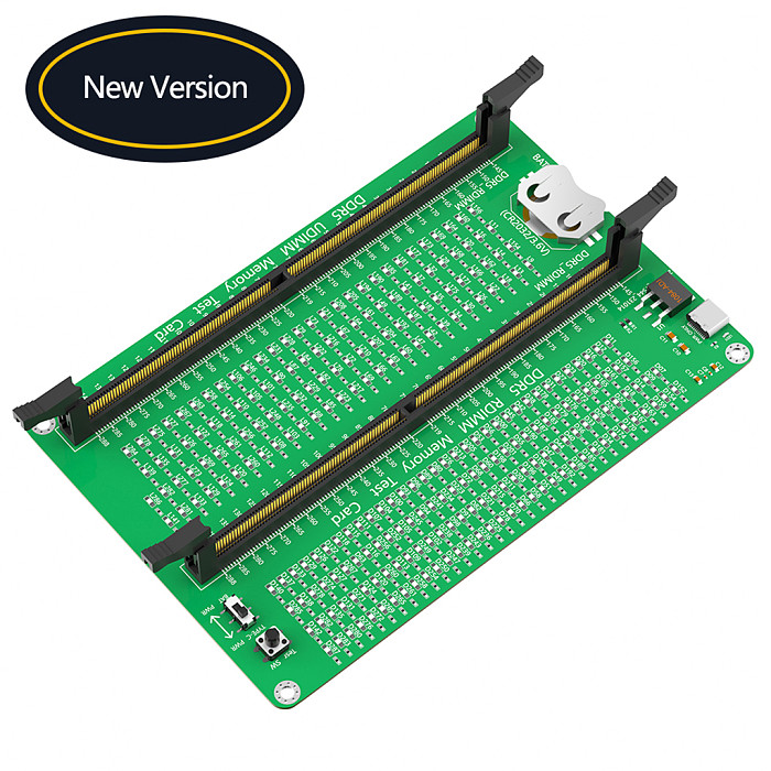 DDR5 RDIMM/UDIMM Memory Tester With Long Latch And LED Indicators for Desktop  Desktop Computer DDR5 Memory Test Card