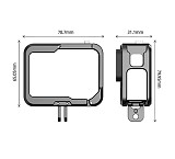 For GoPro13/12/10 Metal Rabbit Cage Horizontal and Vertical Shooting Bezel Dual Cold Shoe Interface camera accessories
