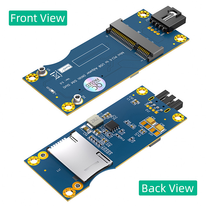 Mini PCI-E to USB Adapter With SIM card Slot for GSM GPRS 3G CDMA WLAN WWLAN HSPA MODEM GPS 4G WiMAX LTE Mini-Card to Desktop PC