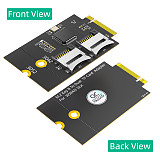 Dual Micro SD Card TF Card for NGFF M.2 Key B 3042/3052 Adapter Supports USB Bus M.2 Key B to Dual TF Card Adapter for WWAN Slot
