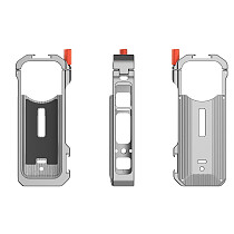 Cooling Rabbit Cage MagneticProtective Frame Metal Camera Aluminum Housing Cage Shell With Cold Shoe Mount Magnetic Base for Insta360 X4 Camera