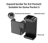 For DJI Osmo Pocket 3 ell Phone Holder Protective Frame Expansion Adapter with Cold Shoe Mount For Dji OSMO Pocket3 Accessories
