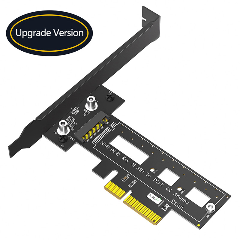 Adapter Card For M.2 NGFF PCI-e SSD to PCI Express 3.0 x4 Host Support M.2 Key M PCIe (NVMe or AHCI) Card Type 2242 2260 2280