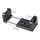 Aluminium mobile phone rechargeable clip monitor hard drive case holder 1/4 ale screw hole accessory Suitable for rabbit cages with 1/4 screw holes Handle and other extensions