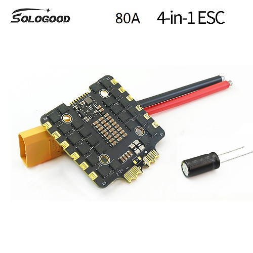SoloGood F722 V1 / F405 Flight Controller 30.5X30.5mm 2-6S + 80A 4IN1 Brushless ESC Flytower for FPV Drones ICM42688P