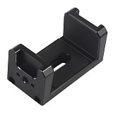 Aluminium mobile phone rechargeable clip monitor hard drive case holder 1/4 ale screw hole accessory Suitable for rabbit cages with 1/4 screw holes Handle and other extensions