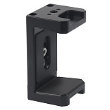 Aluminium mobile phone rechargeable clip monitor hard drive case holder 1/4 ale screw hole accessory Suitable for rabbit cages with 1/4 screw holes Handle and other extensions
