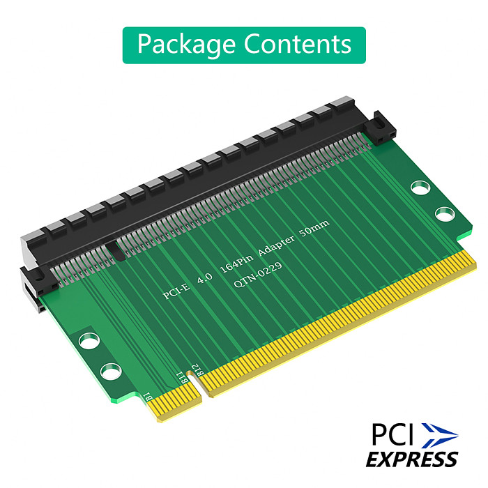 PCI-Express  4.0 16x Riser Card ,180 Degree High Speed Riser Card