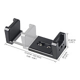 Aluminium mobile phone rechargeable clip monitor hard drive case holder 1/4 ale screw hole accessory Suitable for rabbit cages with 1/4 screw holes Handle and other extensions