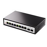 (DIEWU) Gigabit Switch 8-Port 2.5G+2-Port 10g Gigabit Ethernet Switch Non Management Switch 2.5G Network Divider TXE296