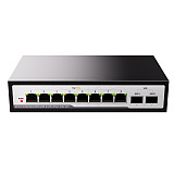 (DIEWU) Gigabit Switch 8-Port 2.5G+2-Port 10g Gigabit Ethernet Switch Non Management Switch 2.5G Network Divider TXE296