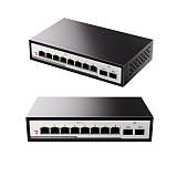 (DIEWU) Gigabit Switch 8-Port 2.5G+2-Port 10g Gigabit Ethernet Switch Non Management Switch 2.5G Network Divider TXE296