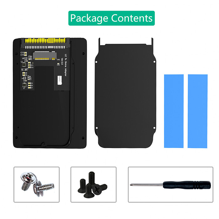 M.2 Key B to Mini PCI-E New Version M.2(NGFF) NVMe SSD to U.2 (SFF-8639) 2.5   SSD Adapter with Dual NANO SIM card Slot Convert M.2 NVMe SSD to U.2 not for SATA