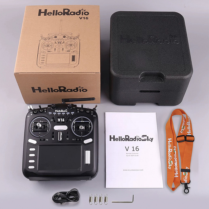 HelloRadio V16 MAX ELRS Multi Protocol Transmitter Remote Control Support EDGETX OPENTX FPV High-Frequency Head Touch Screen