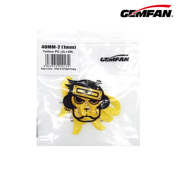 Gemfan 40MM 1610 2 Paddle PC Propeller 1mm 1.5mm Hole for RC FPV Racing Freestyle Tinywhoop Drones Replacement DIY