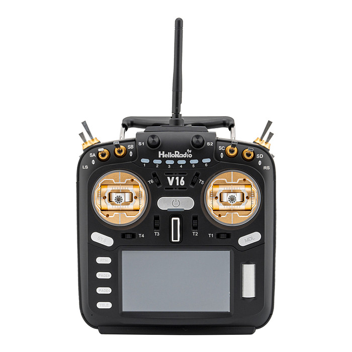 HelloRadio V16 MAX ELRS Multi Protocol Transmitter Remote Control Support EDGETX OPENTX FPV High-Frequency Head Touch Screen