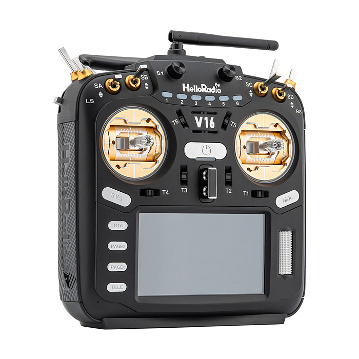 HelloRadio V16 MAX ELRS Multi Protocol Transmitter Remote Control Support EDGETX OPENTX FPV High-Frequency Head Touch Screen