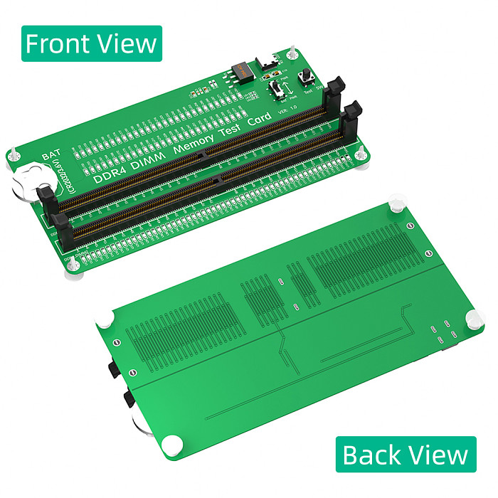 DDR4 Memory Tester Test Card with long Latch with LED Indicators Connect With type C Cable For Desktop Computer
