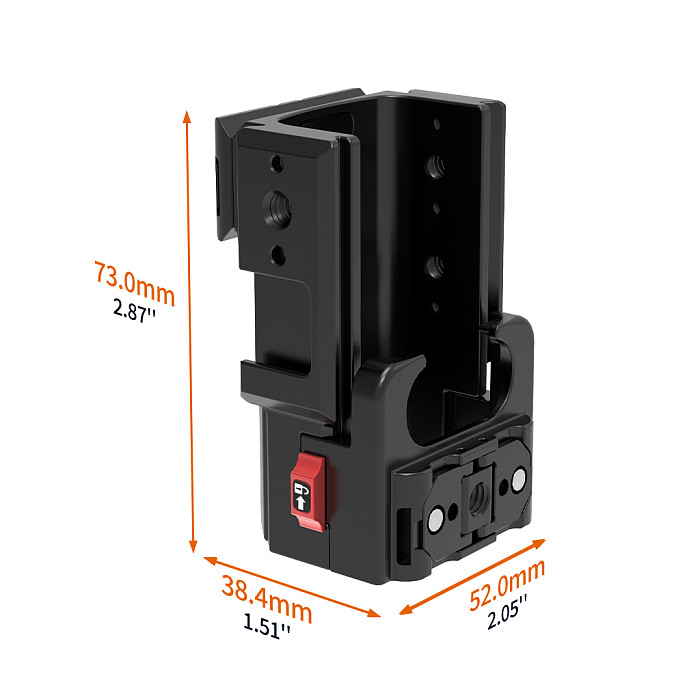 For DJI OSMO POCKET 3 POCKET4 Protection Frame Aluminum Extend Adapter Quick Release Cold Shoe Mount Housing Shell POCKET3 Accessories