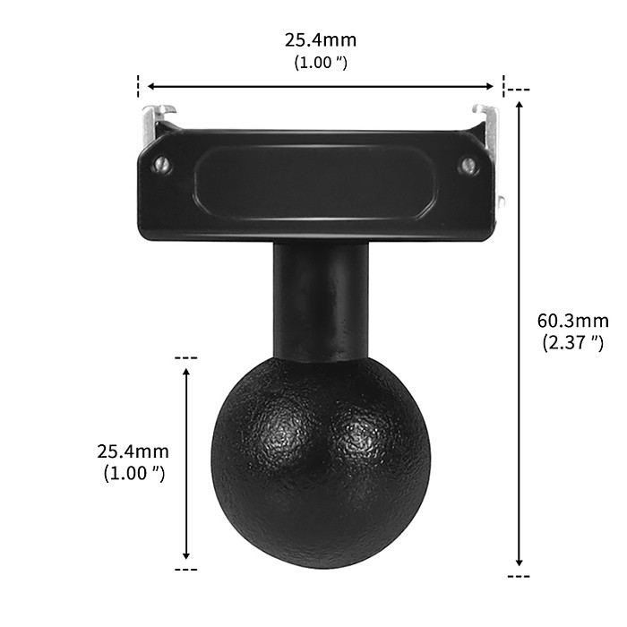 2X 25mm Ball Head Adapter 1/4  Thread for Gopro13 for Insta360 Ace/DJI OSMO 360Action 5pro Camera Phone Holder for Ram Mount Socket Connector