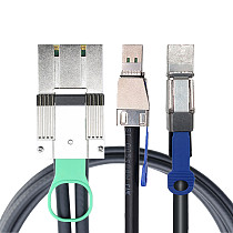 PCIE PCI Express Adapter Cable MINI SAS SFF-8088 8X I/O 68P to 2x HD 8644/8643/8088 4X Connection Cable for Servers