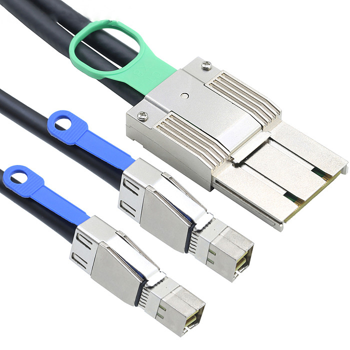 PCIE PCI Express Adapter Cable MINI SAS SFF-8088 8X I/O 68P to 2x HD 8644/8643/8088 4X Connection Cable for Servers