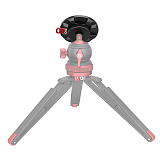 Magnetic Phone Holder for Magsafe Tripod with 1/4 Arri Locating Holes for iPhone 16 15 14 13 12 Vlog Desktop Phone Mount Base