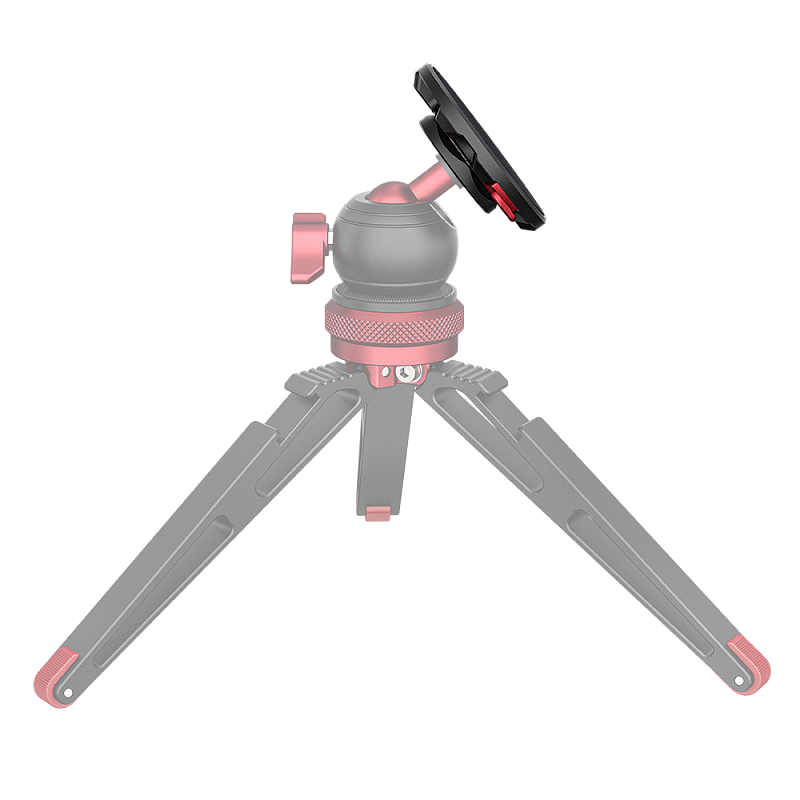 Magnetic Phone Holder for Magsafe Tripod with 1/4 Arri Locating Holes for iPhone 16 15 14 13 12 Vlog Desktop Phone Mount Base