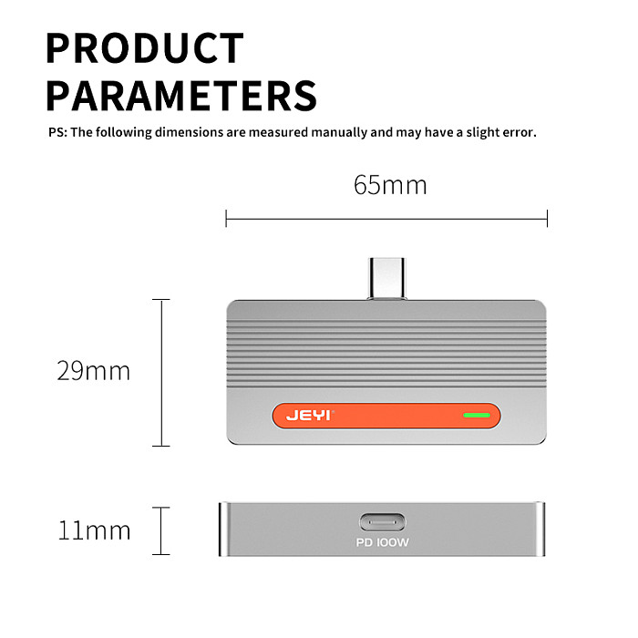 JEYI M2 2230 Hard Drive Box Nvme Solid-state Typec Plug-in PD100W For iPhone15Pro