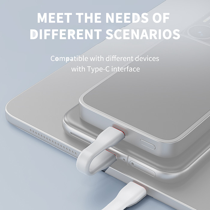 JEYI 20Gbps 90° USB Cable C to C PD 3A 60W 75MM Mobile Power USB-C Cable for iPhone15Pro, MacBook, Charging Bank, Laptop, Tablet