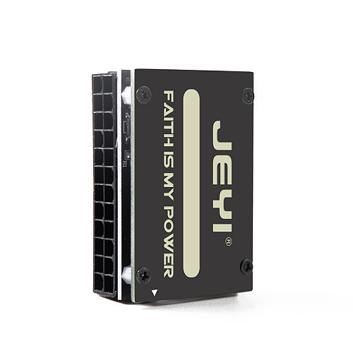 (JEYI) Chassis Motherboard ATX Power Supply 24pin Turn 90 Degree Bend Routing Accessories For Desktop Computer (24pin RGB)