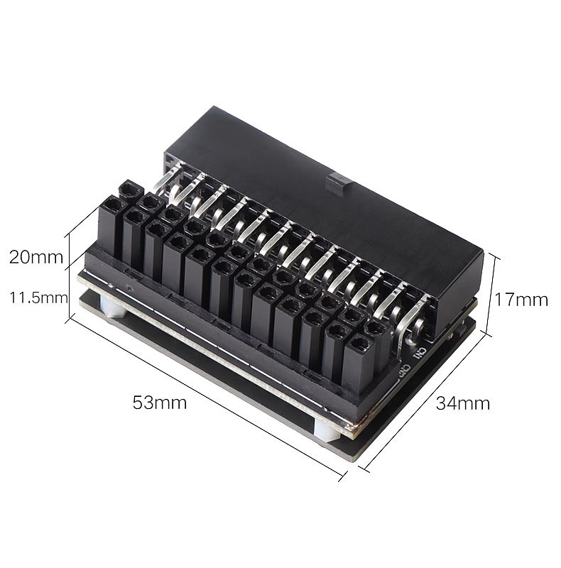 (JEYI) Chassis Motherboard ATX Power Supply 24pin Turn 90 Degree Bend Routing Accessories For Desktop Computer (24pin RGB)