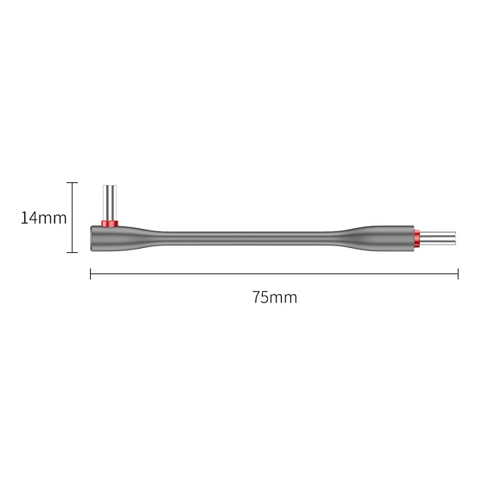 JEYI 20Gbps 90° USB Cable C to C PD 3A 60W 75MM Mobile Power USB-C Cable for iPhone15Pro, MacBook, Charging Bank, Laptop, Tablet