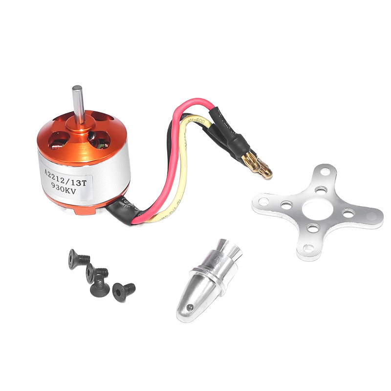 Four axis 930KV brushless motor A2212 13T (welded banana head) for FPV RC Quadcopter Drone